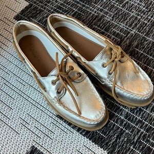 Rudder Platinum Sperry New Womens 8.5 Silver